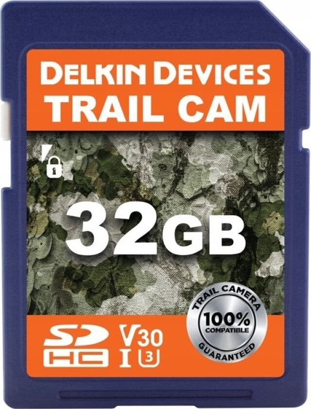 Atminties Kortel Delkin Sdhc Trail Cam R100/W30 (V30) 32Gb (New)