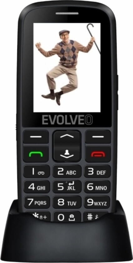 Smartfon Evolveo Evolveo Easyphone Eg, Mobilní Telefon Pro Seniory S Nabíjecím Stojánkem, erná
