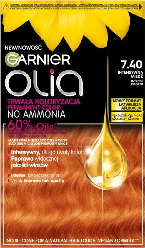 Garnier_Olia Hårfarge 7,40 Intens Copper