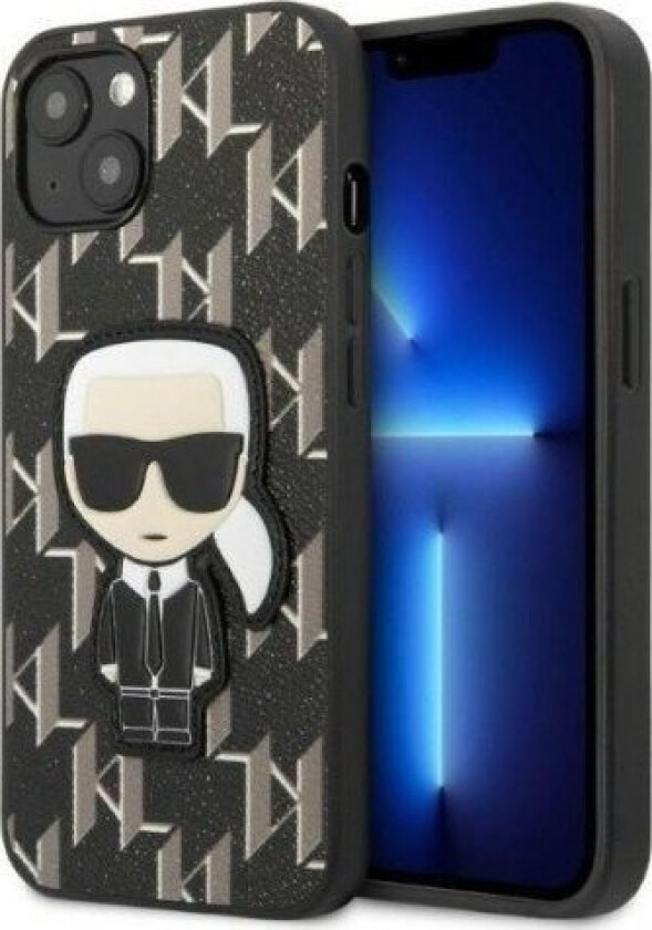 Etui Klhcp13spmnikbk Apple Iphone 13 Mini Hardcase Czarny/Black Monogram Ikonik Patch