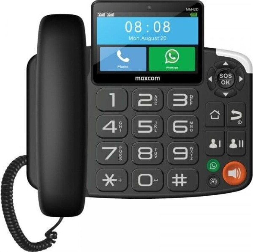 MM 42D SE 4G VOLTE VoWiFi fasttelefon for SIM-kort