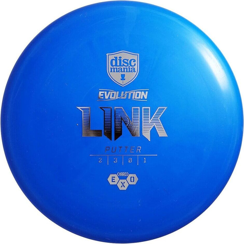 Discgolf DISCMANIA Putter HARD EXO LINK Evolution Blue 2/3/0/1