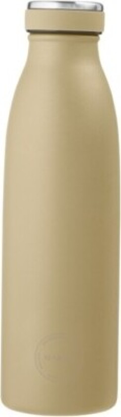 Aya&ida, Drinking Bottle, Drikkeflaske Med Lokk, 500 Ml, Dusty Yellow