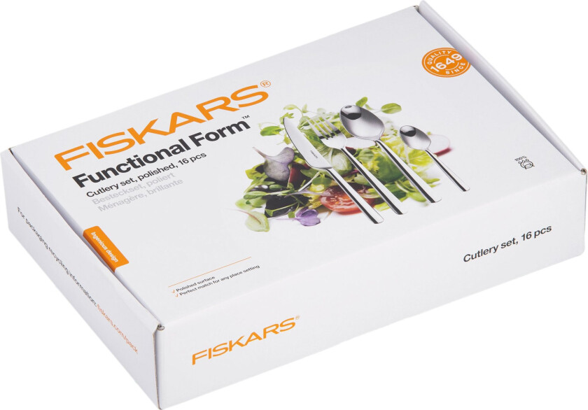 Functional Form bestikksett 16 deler, blank