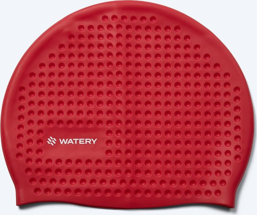 badehette - Larunda Bubble - Rød - Badehette - Bubble/draperinger