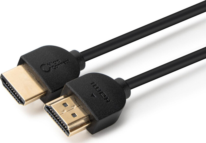 MicroConnect Slim HDMI 2.0-kabel - 4K@60Hz, 18Gbps - 0,5m