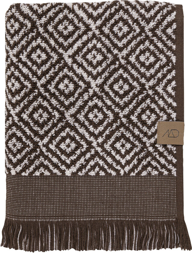 - MOROCCO towel - Chocolate / Off-white