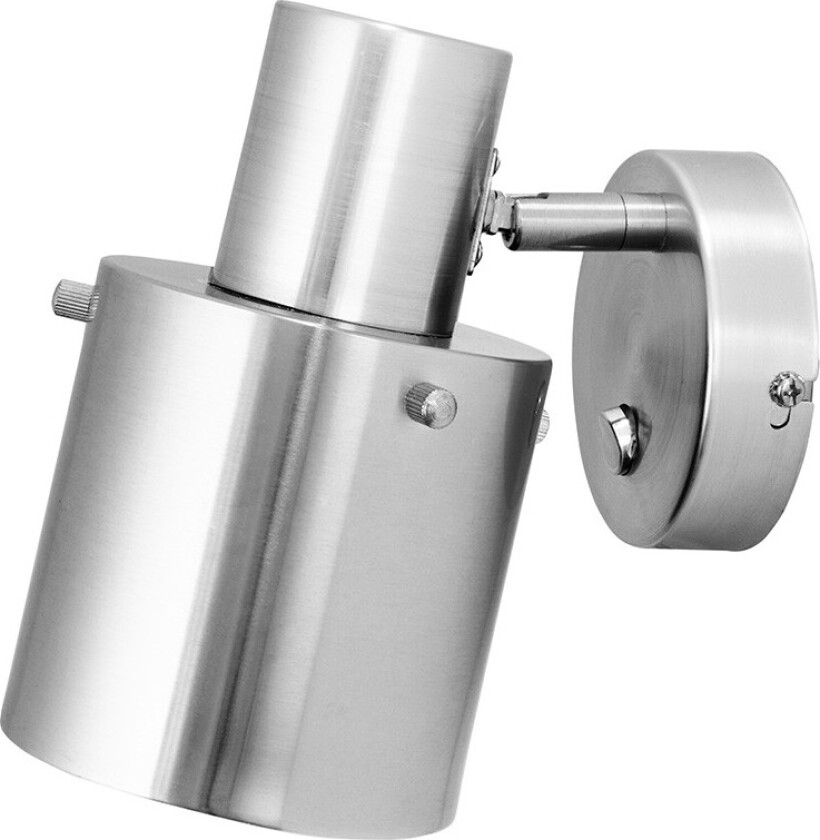 - Clark 1 Vegglampe Børstet Stål