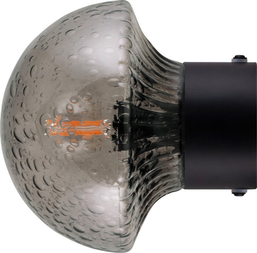 - Fungo 16 Vegglampe/Taklampe IP44 Røyk/Svart