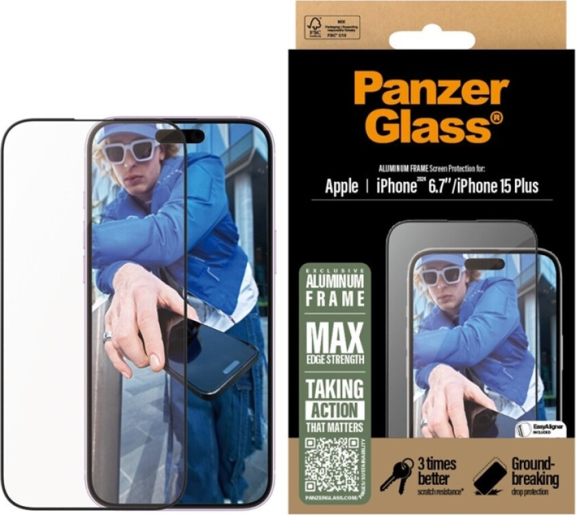 Panzerglass Clearcase - 2-I-1 Pakke - Bakdeksel Til Mobiltelefon
