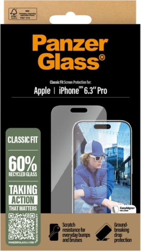 Panzerglass - Skjermbeskyttelse For Mobiltelefon - Klassisk Passform - Glass