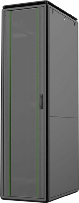 By Logon - Rack Skap - 600 X 1000 Mm, Data Line - Free-Standing - Svart, Ral 9005 - 46U - 19"