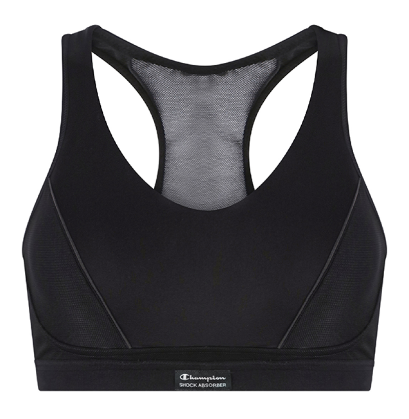Pump Padded Sports Bra, Black