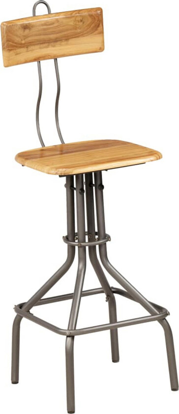 Barstoler 2 stk gjenvunnet heltre teak - Teak