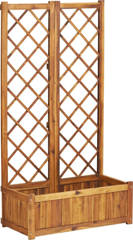 Høybed med espalier 80x38x150 cm heltre akasie