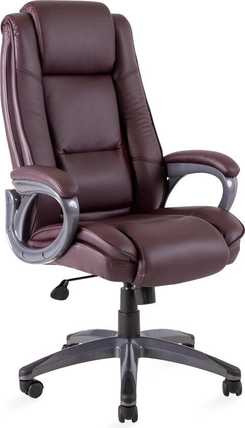 Kontorstol CALVIN 81x65xH114-1215cm mørkerød -