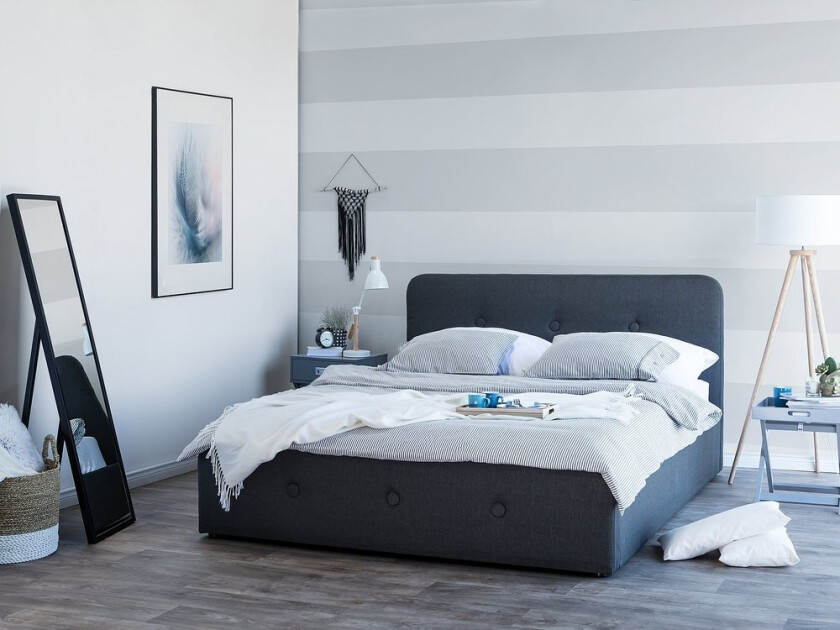 Rennes Dobbeltseng 140 \| 200 cm - Grå
