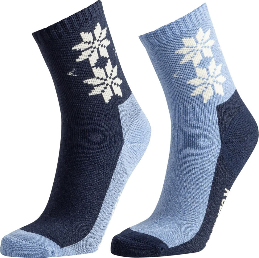 KT Wool Sock 2 PK, sokker, junior PASTEL LIGHT BLUE