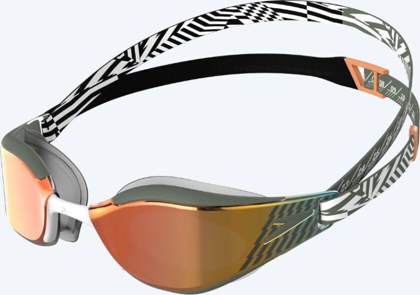 Elite svømmebriller - Fastskin Hyper Elite Mirror - Grønn/gull - Elite svømmebriller - Mirror Linse