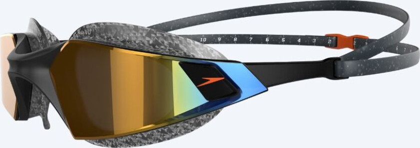 åpent vann svømmebriller - AquaPulse Pro Mirror - Svart/Gull - Åpent vann svømmebriller - Slim