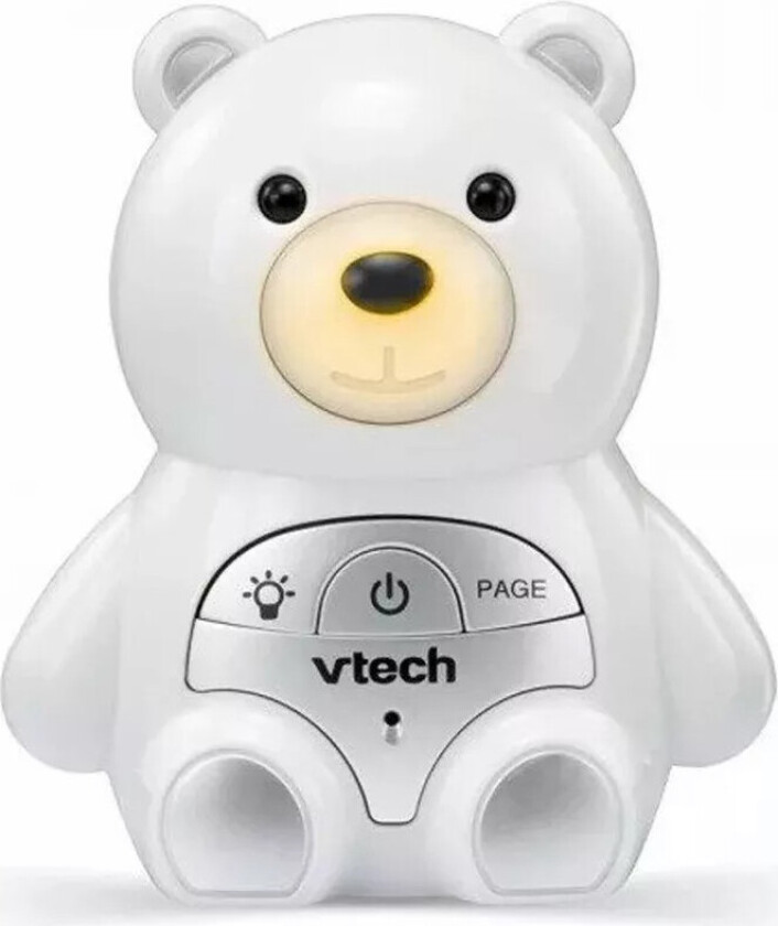 Vtrec Bjørn Babyalarm med Lyd - 10 timer, 50 meter - Hvit