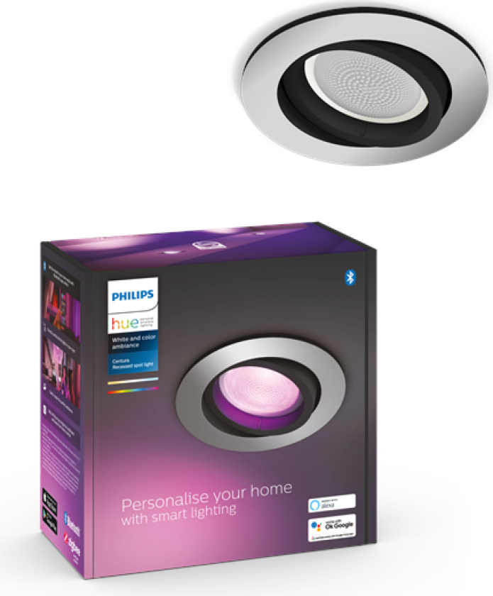 Hue Centura Innfelt Spot - Rund - Aluminium