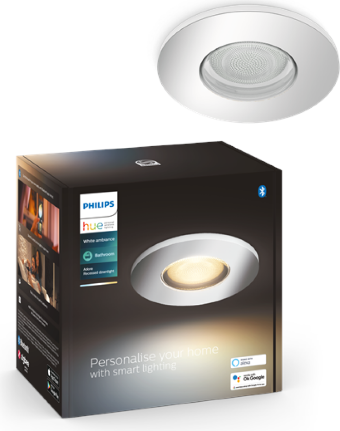 Hue Adore Innfelt Baderomsspot - Krom