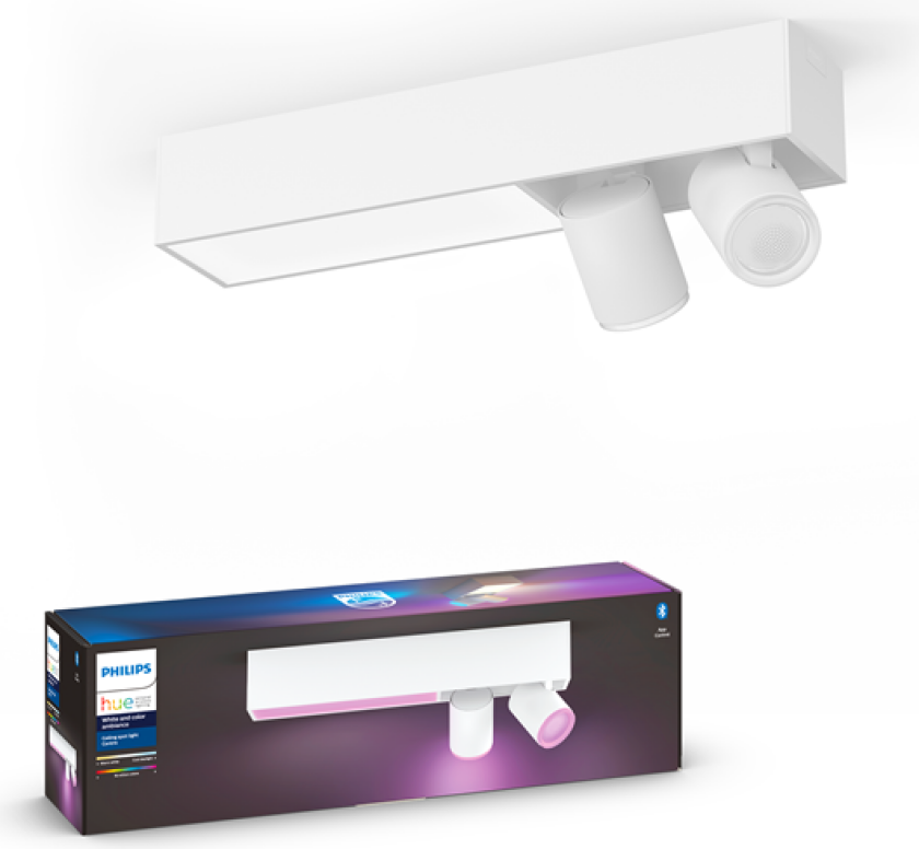 Hue Centris 2x5.7W Spots - Hvit