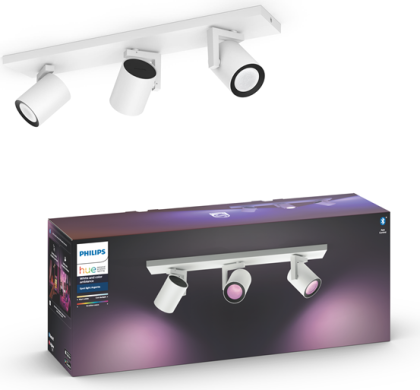 Hue Argenta Plate/Spiral 3x5.7W - Hvit