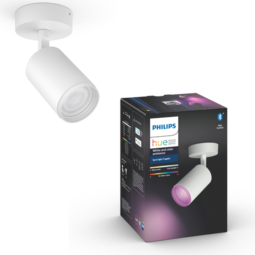 Hue Fugato Single Spot - Hvit