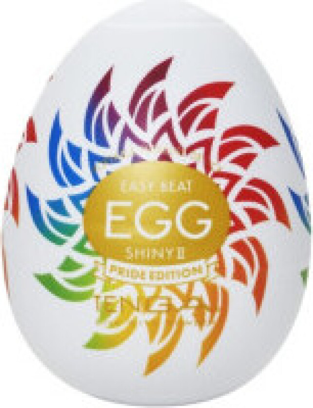 Egg Shiny II Disposable Egg Shaped Masturbator Pride Edition