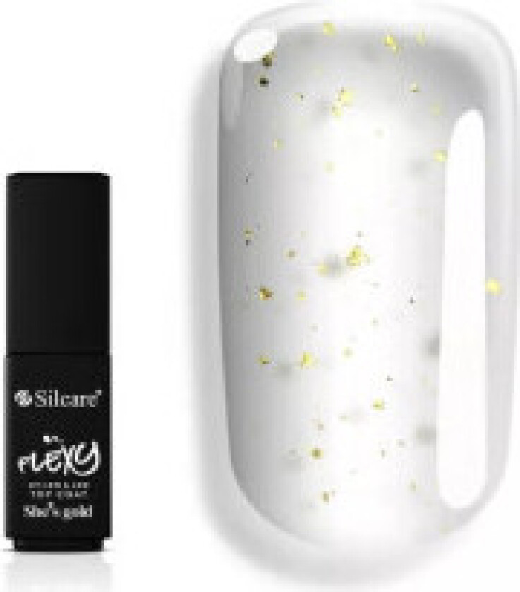 Flexy She's Gold Top Coat nail preparation with gold-colored particles 4.5 g