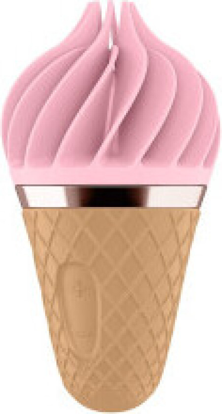 Sweet Treat clitoral stimulator in the shape of an ice cream cone Pink