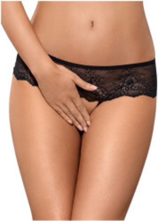 Merossa Crotchless Panties open panties Black XXL