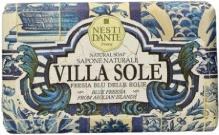 Dante Villa Sole Fresia Blu Delle Eolie natural soap bar 250g