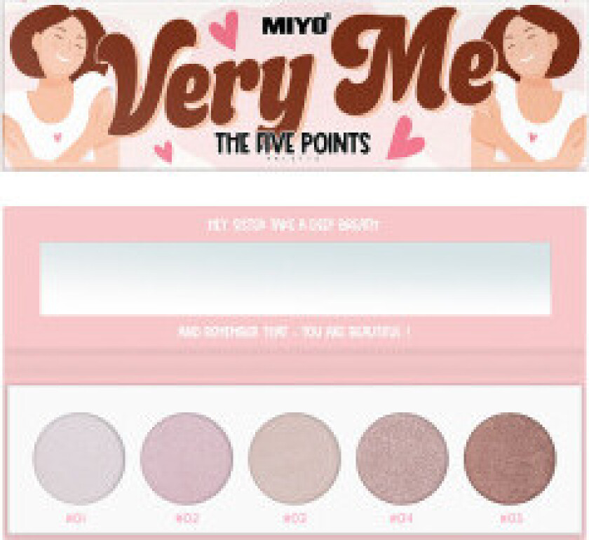 MIYO The Five Points Palette Very Me eye shadow palette 6.5g
