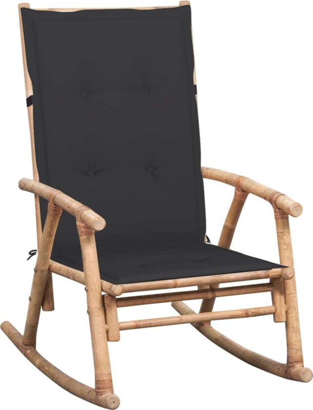 Gyngestol med pute bambus