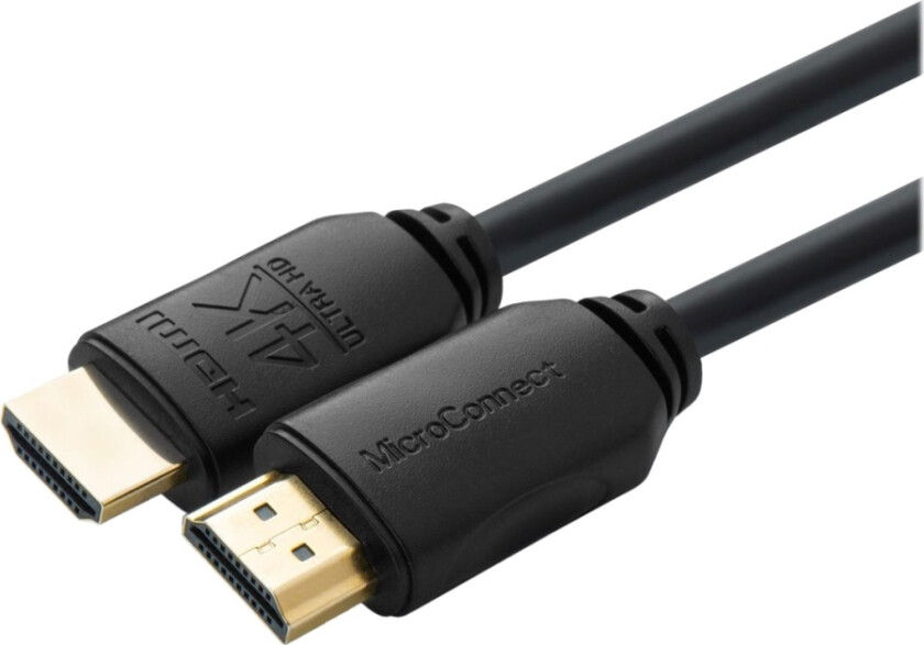Microconnect - High Speed - Hdmi-Kabel Med Ethernet - Hdmi Hann Til Hdmi Hann - 1.5 M - Trippel Beskyttelse - Svart - Innendørs, Støtte For Dolby Dts