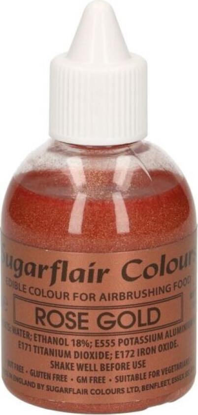 Airbrushfarge -Glitter rosegull- 60ml