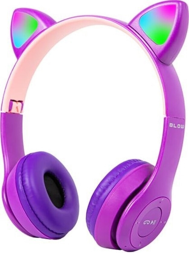 Blow-Hodetelefoner 32-827# Bt 5.0-Hodetelefoner Med Led-Lilla Ører