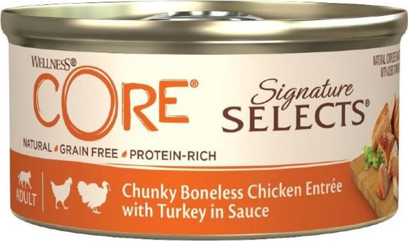 Signature Selects Chunky Kylling & Kalkun Våtfôr til katt 79 g