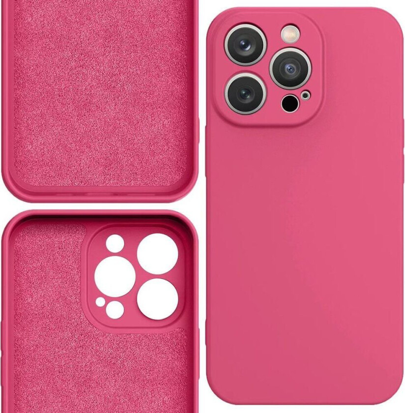 Hurtel Silikondeksel til iPhone 13, silikonskall, fuchsia