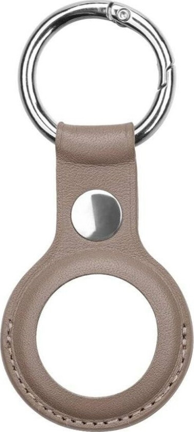 Skinnveske, Nøkkelring, Anhengsveske For Apple Airtag Locator, Brun
