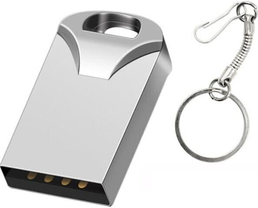 64 GB USB 2.0-minnepinne Sølv