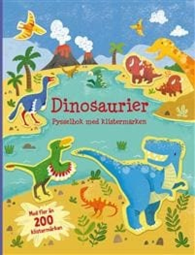 Dinosaurier : Pysselbok med klistermärken