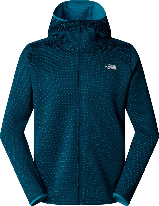 Men's Vertical Thermal Full-Zip Hoodie Midnight Petrol S
