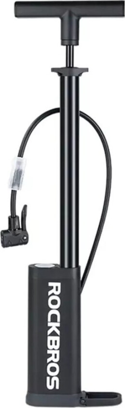 Rockbros 11 Bar Gulv Sykkelpumpe Med Presta Og Schrader Måler - Svart