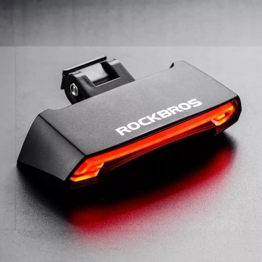 Rockbros Tail Bike Light Med Laserfjernkontroll Og Usb-A Blinklysfunksjon