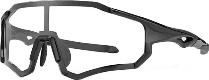 Rockbros Photochromic Sykkelbriller Med Innfatning Og Uv 400 Uva- Og Uvb-Filtre, Svart