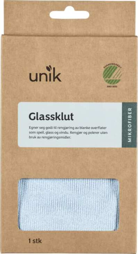Glassklut Mikrofiber 32x32cm 1stk